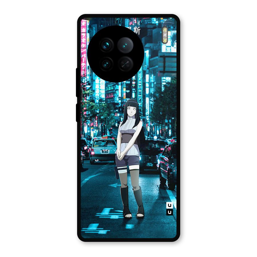 Hinata On Streets Metal Back Case for Vivo X90