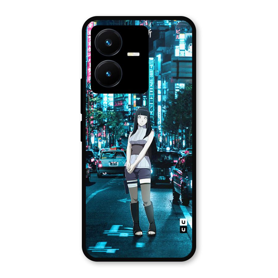 Hinata On Streets Metal Back Case for Vivo Y22
