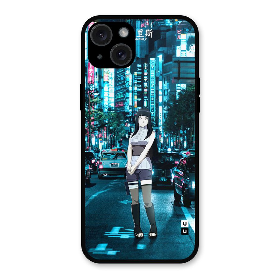Hinata On Streets Metal Back Case for iPhone 15 Plus