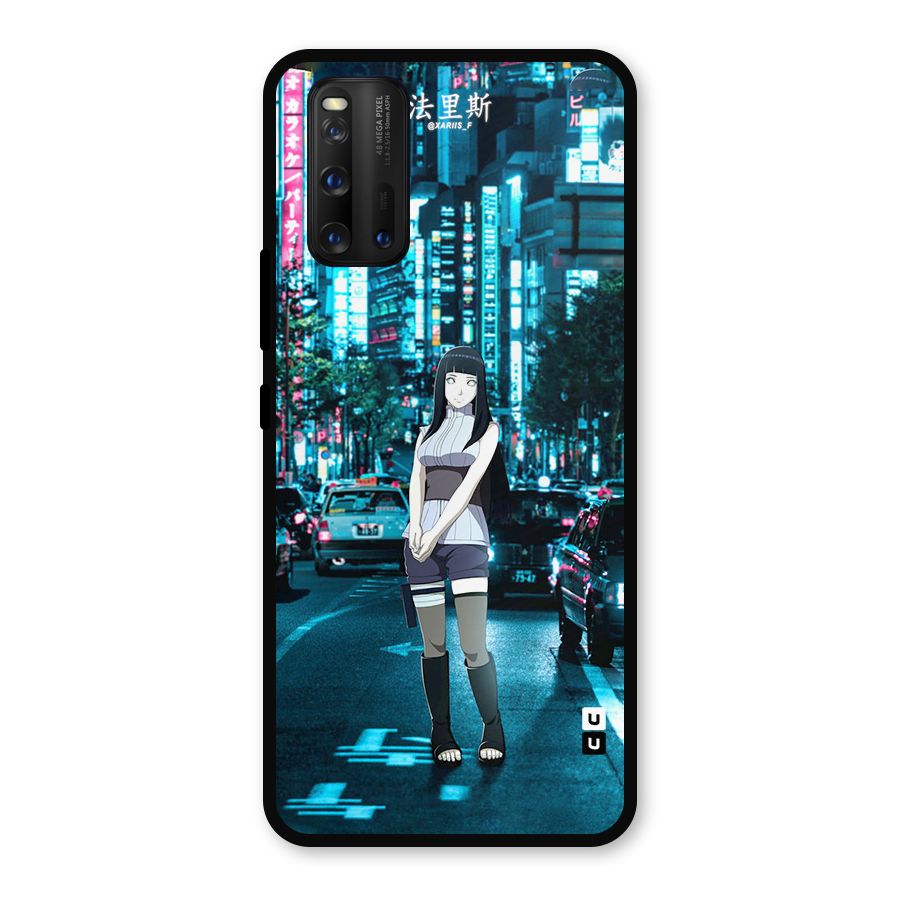 Hinata On Streets Metal Back Case for iQOO 3