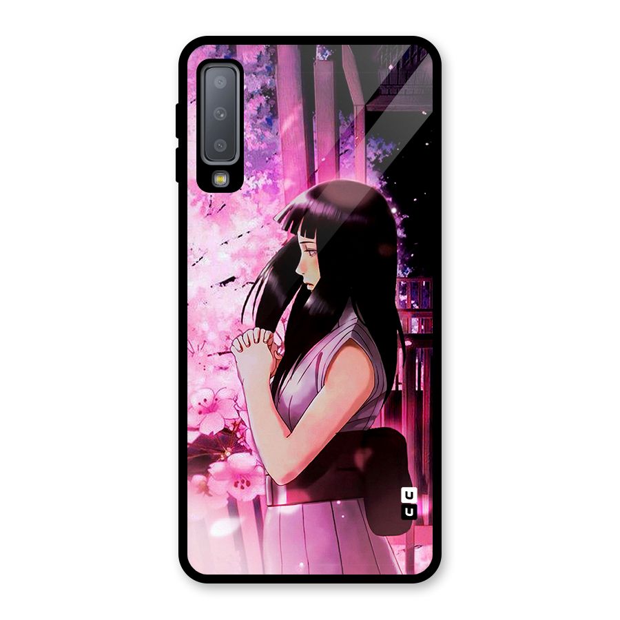 Hinata Preys Glass Back Case for Galaxy A7 (2018)