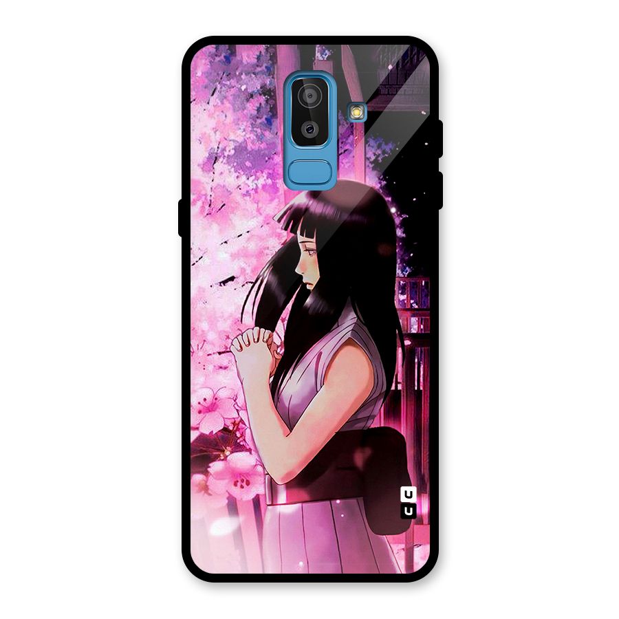 Hinata Preys Glass Back Case for Galaxy J8