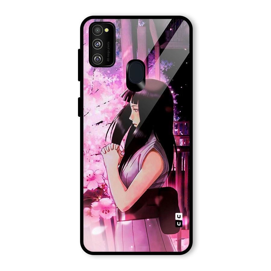 Hinata Preys Glass Back Case for Galaxy M30s