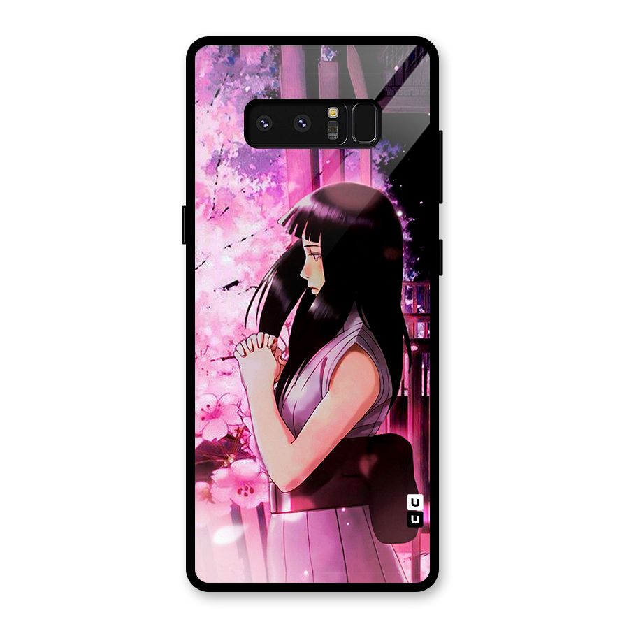 Hinata Preys Glass Back Case for Galaxy Note 8