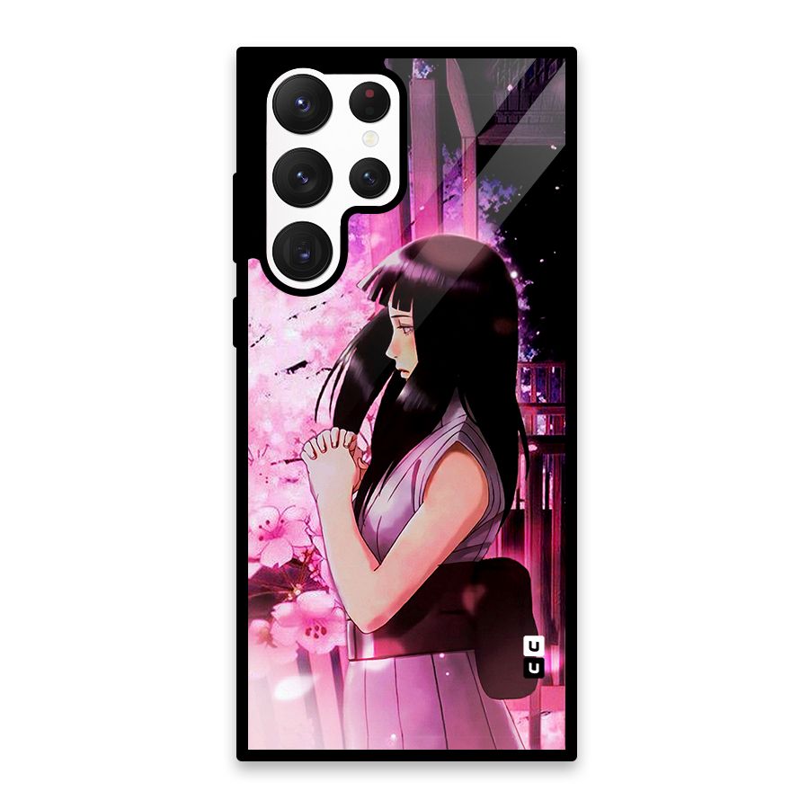 Hinata Preys Glass Back Case for Galaxy S22 Ultra 5G