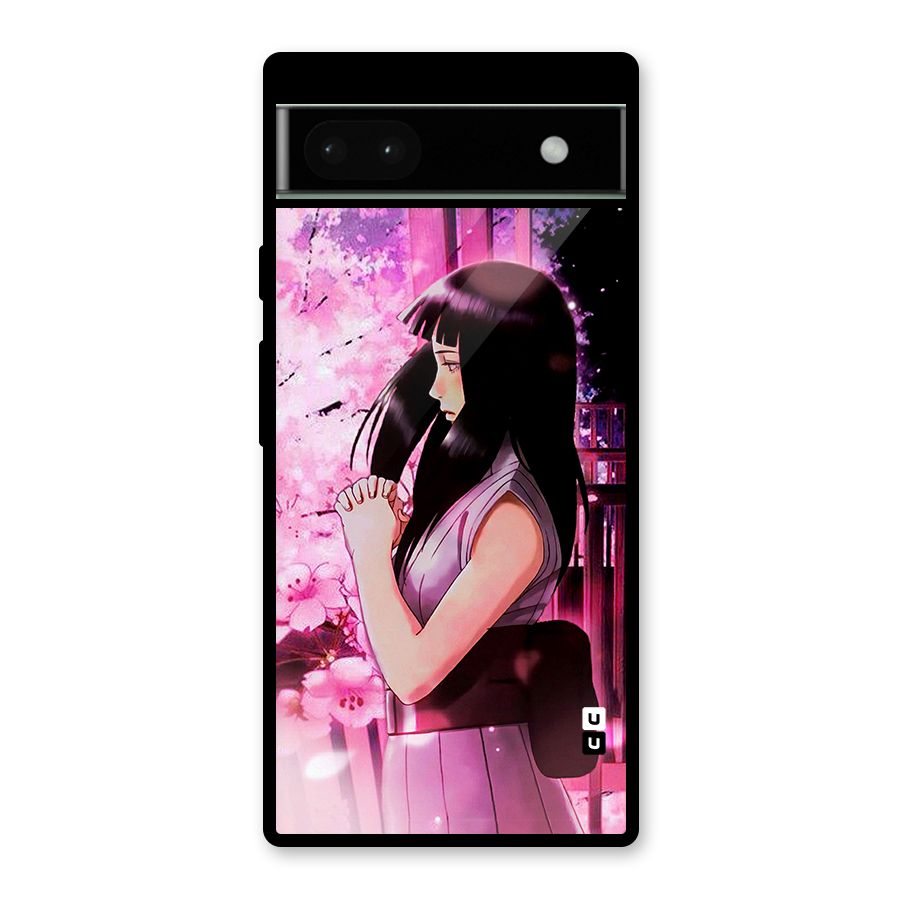Hinata Preys Glass Back Case for Google Pixel 6a