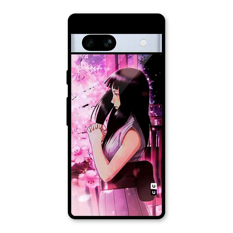 Hinata Preys Glass Back Case for Google Pixel 7a