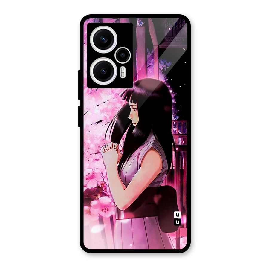 Hinata Preys Glass Back Case for Poco F5