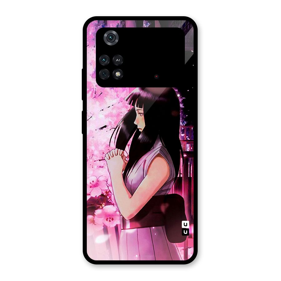 Hinata Preys Glass Back Case for Poco M4 Pro 4G
