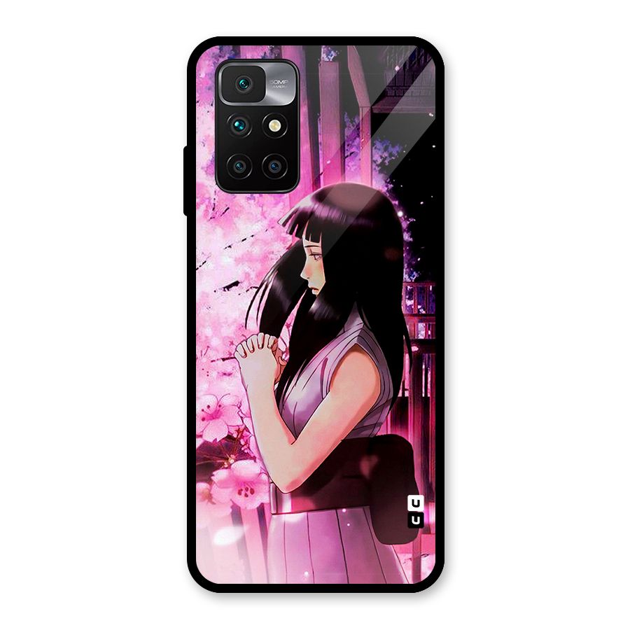 Hinata Preys Glass Back Case for Redmi 10 Prime