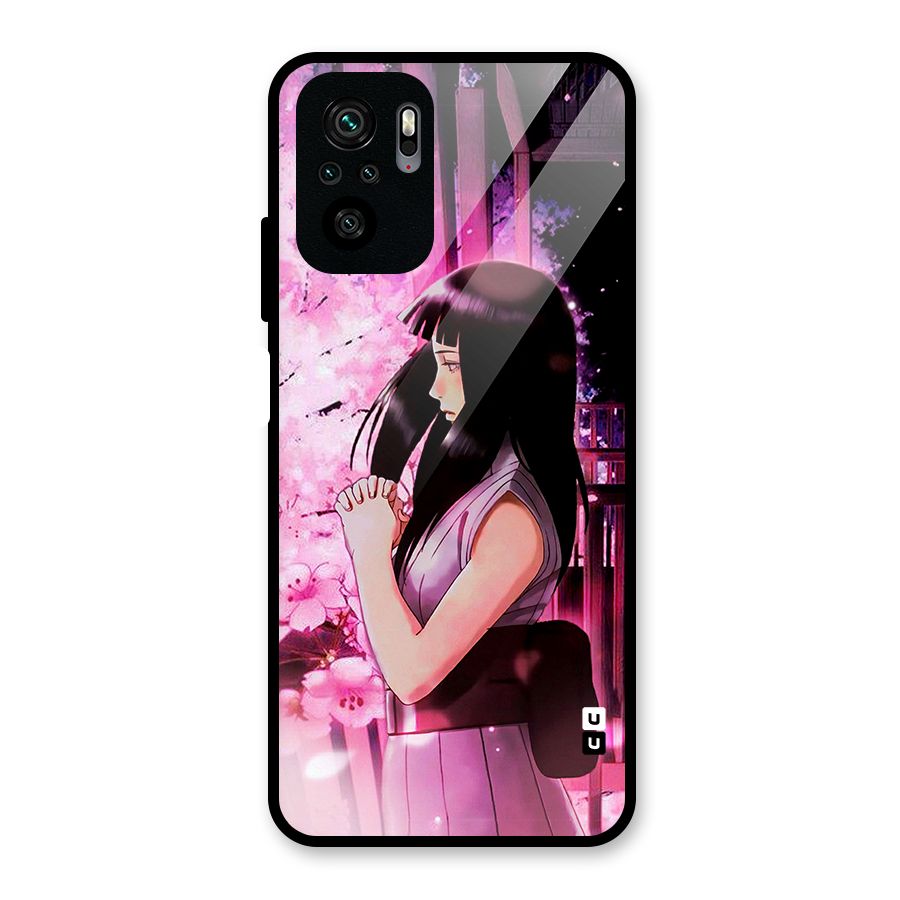 Hinata Preys Glass Back Case for Redmi Note 10S