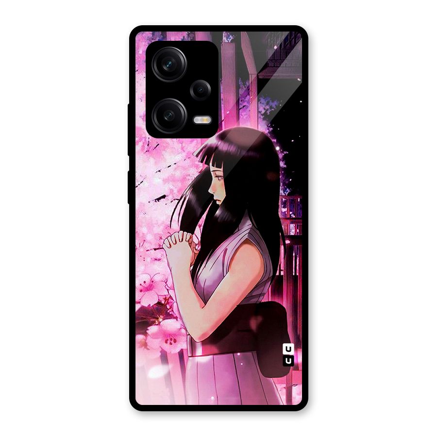 Hinata Preys Glass Back Case for Redmi Note 12 Pro