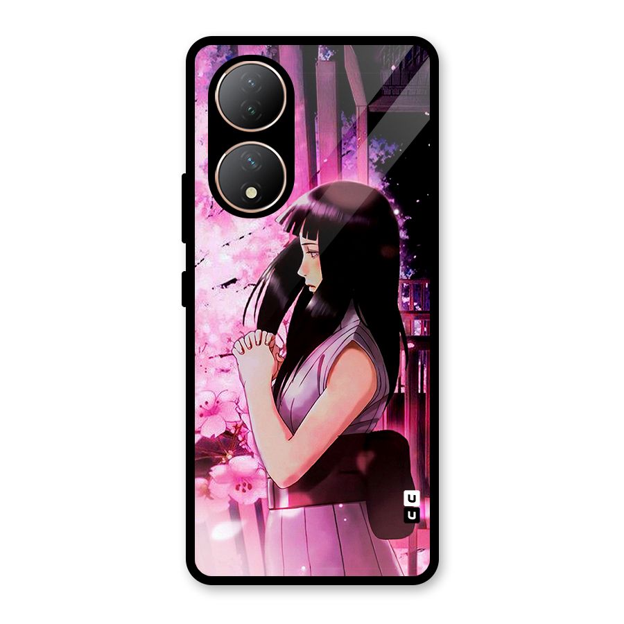 Hinata Preys Glass Back Case for Vivo T2