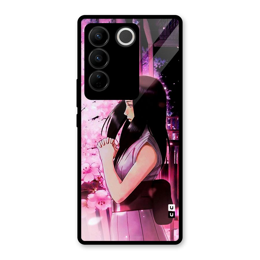 Hinata Preys Glass Back Case for Vivo V27