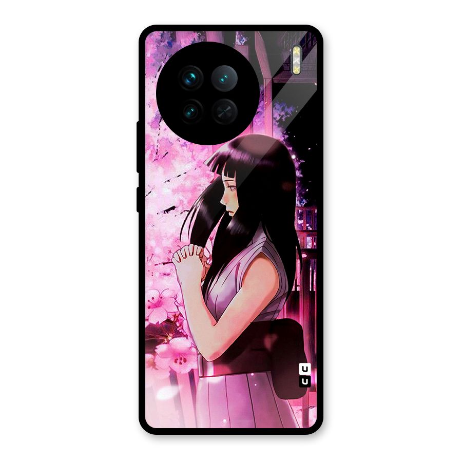 Hinata Preys Glass Back Case for Vivo X90