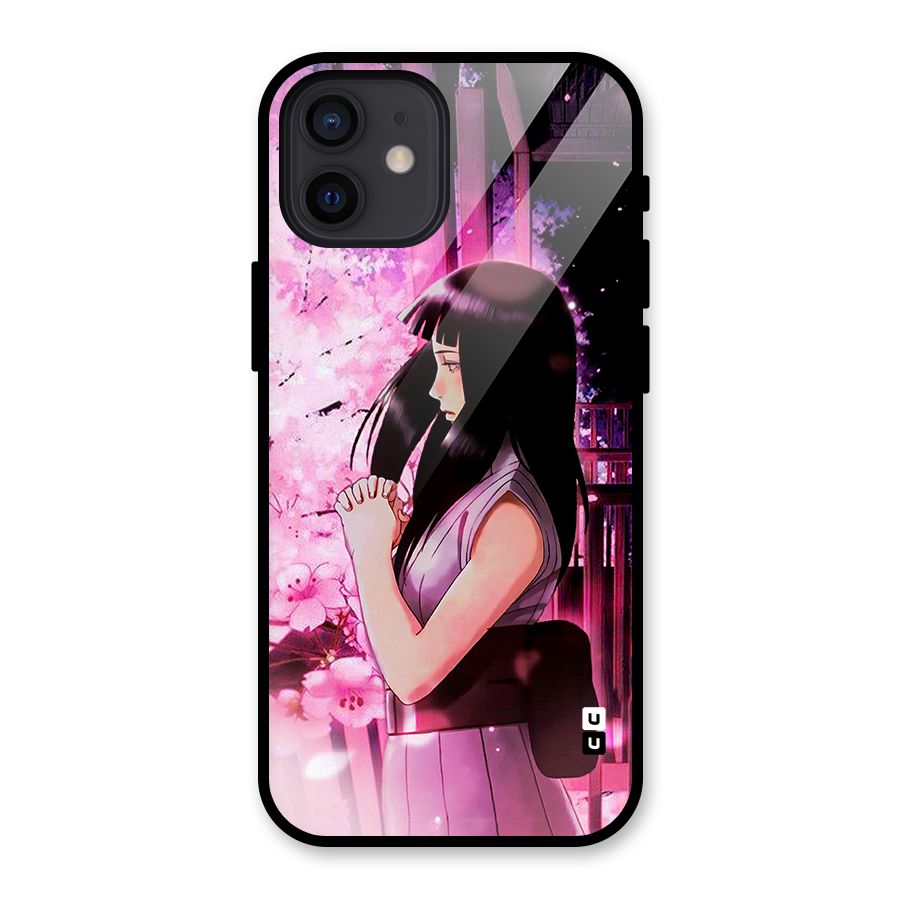 Hinata Preys Glass Back Case for iPhone 12