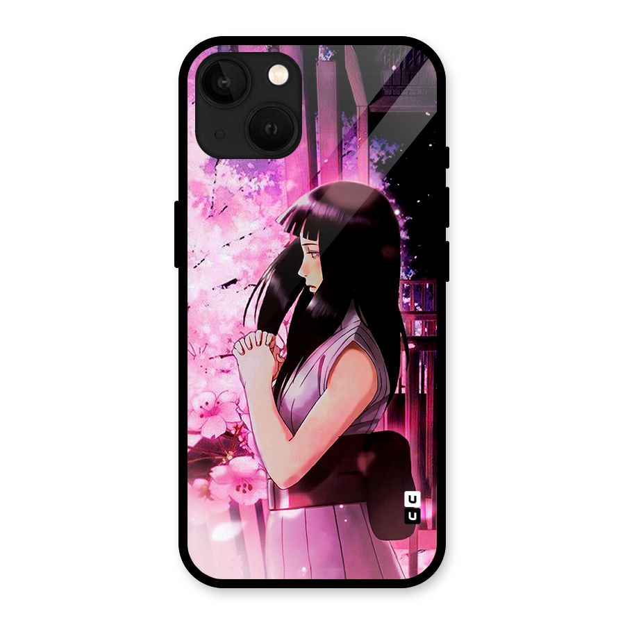 Hinata Preys Glass Back Case for iPhone 13