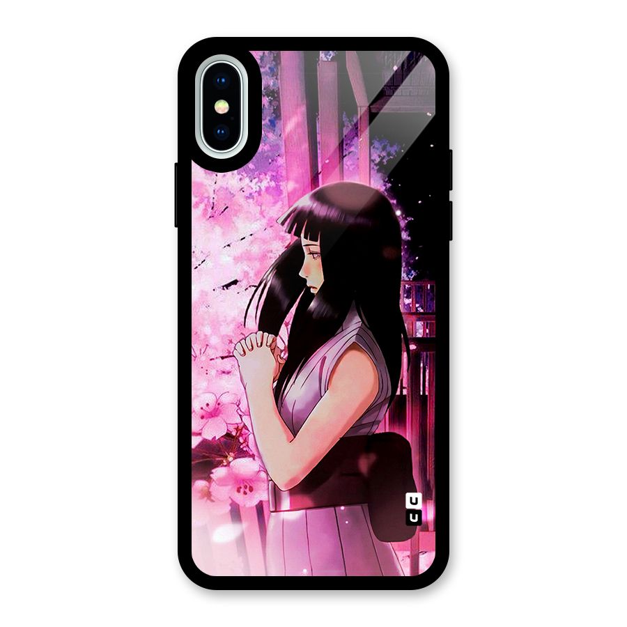 Hinata Preys Glass Back Case for iPhone XS