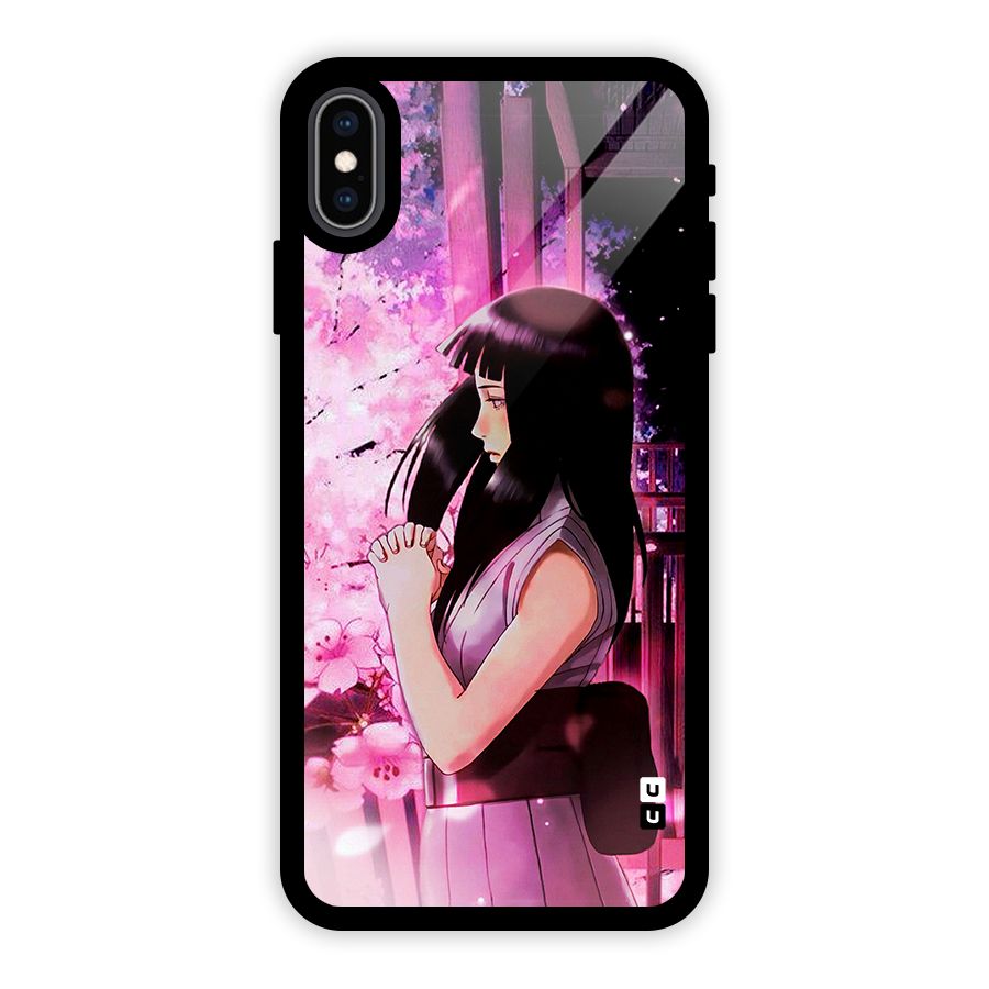 Hinata Preys Glass Back Case for iPhone XS Max
