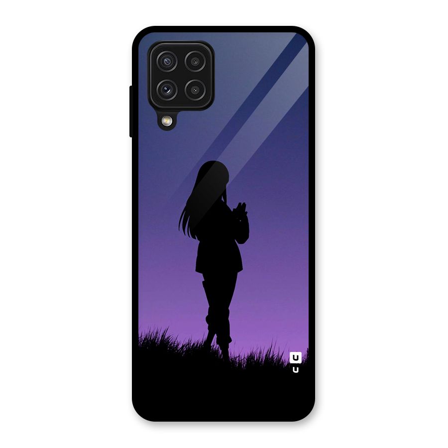 Hinata Shadow Glass Back Case for Galaxy A22 4G