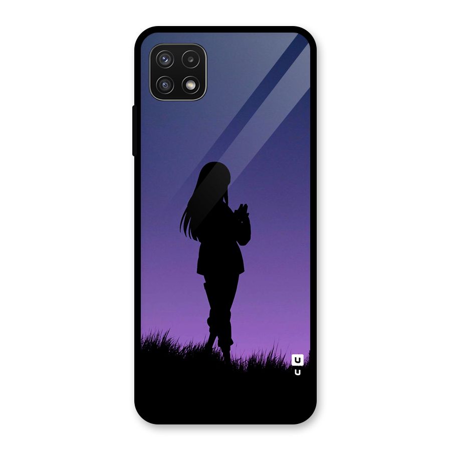 Hinata Shadow Glass Back Case for Galaxy A22 5G