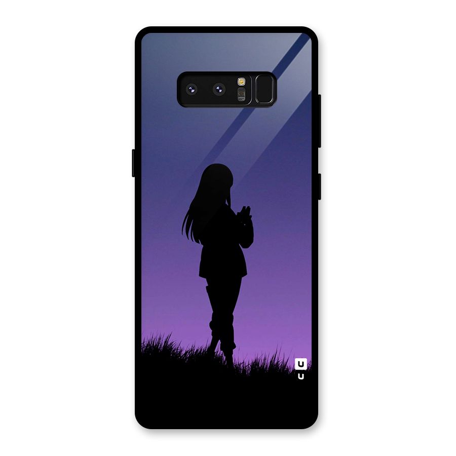 Hinata Shadow Glass Back Case for Galaxy Note 8