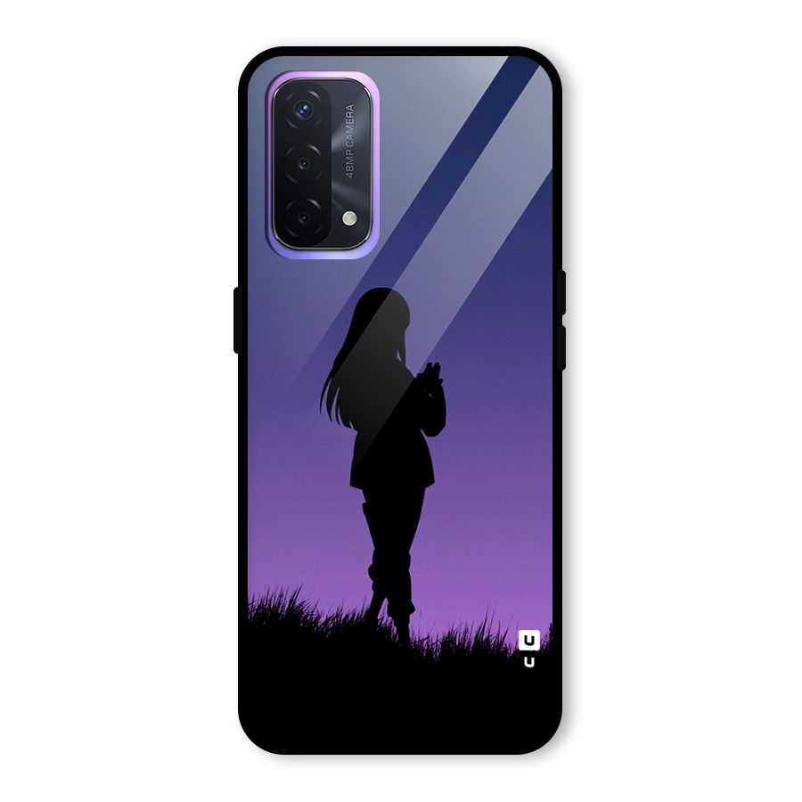 Hinata Shadow Glass Back Case for Oppo A74 5G