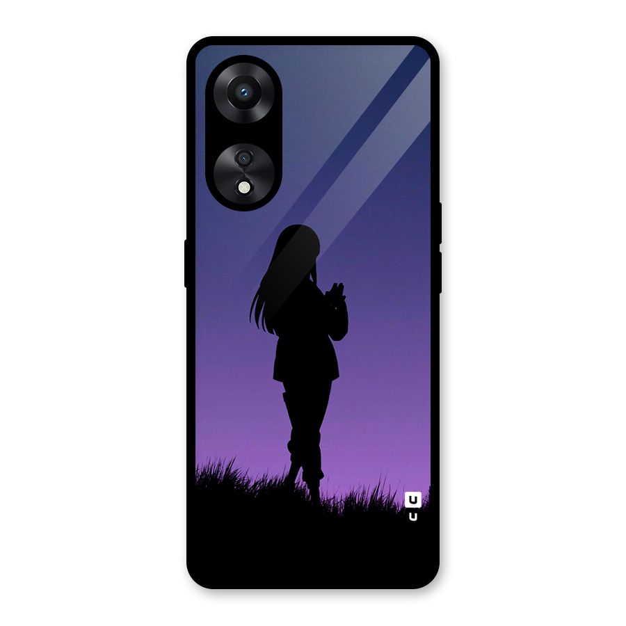 Hinata Shadow Glass Back Case for Oppo A78