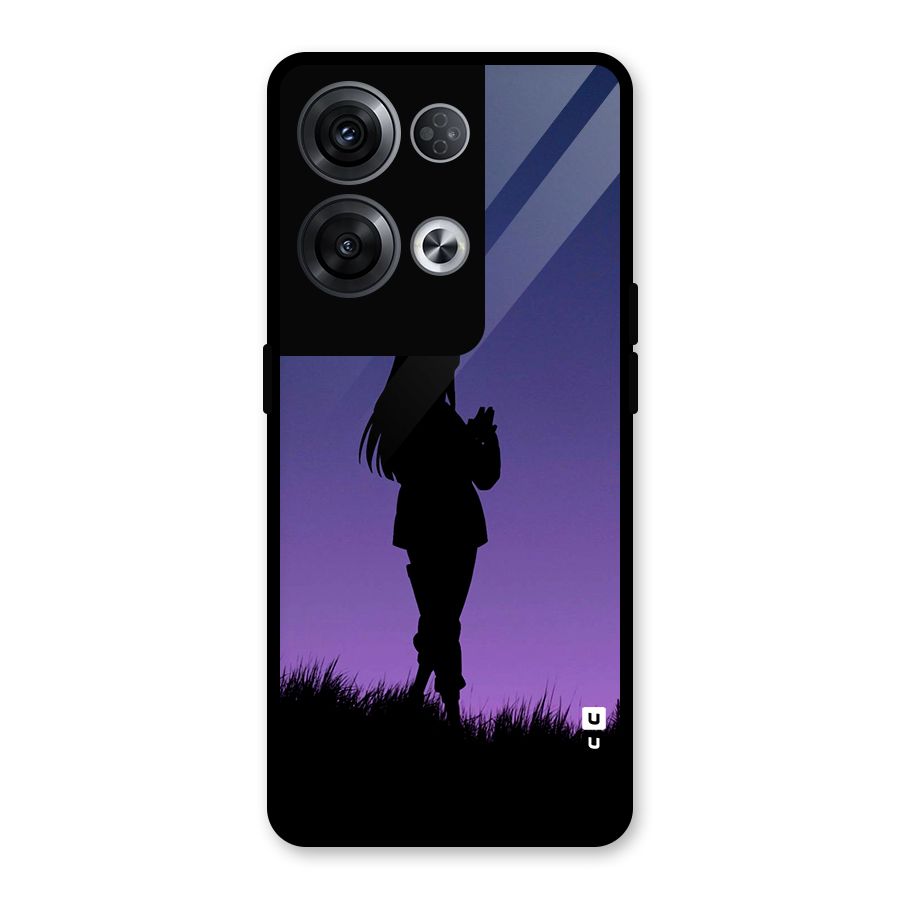 Hinata Shadow Glass Back Case for Oppo Reno8 Pro 5G