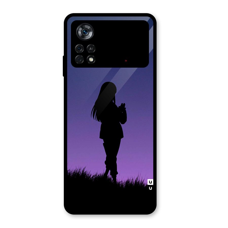 Hinata Shadow Glass Back Case for Poco X4 Pro 5G