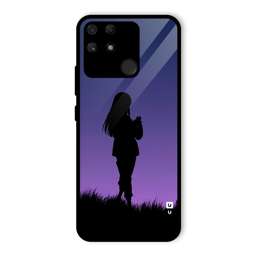 Hinata Shadow Glass Back Case for Realme Narzo 50A