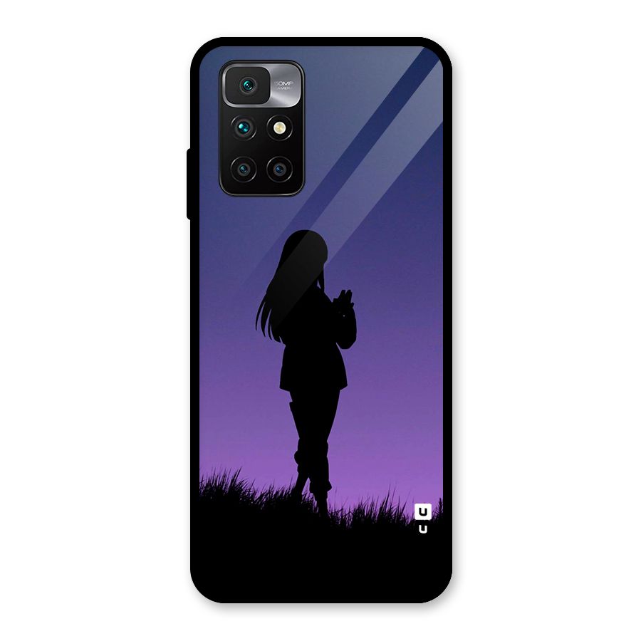 Hinata Shadow Glass Back Case for Redmi 10 Prime