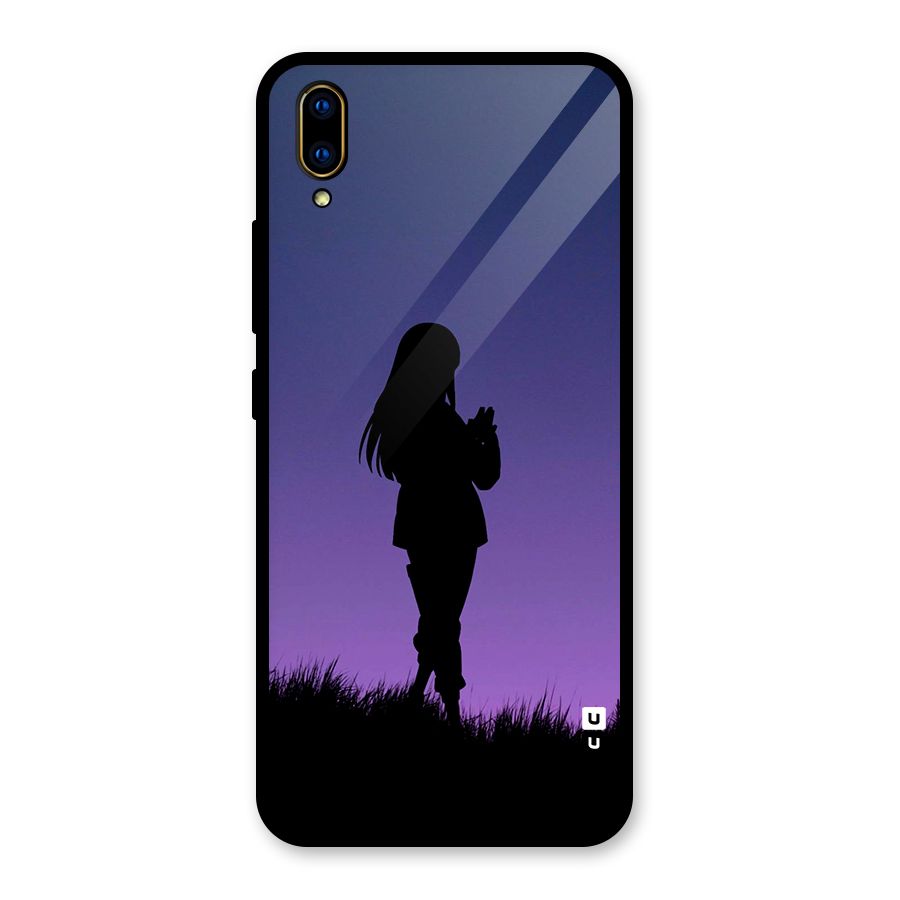Hinata Shadow Glass Back Case for Vivo V11 Pro