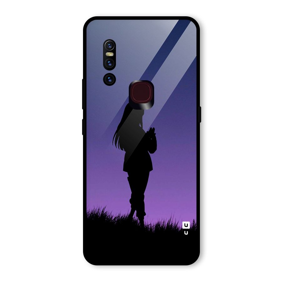 Hinata Shadow Glass Back Case for Vivo V15