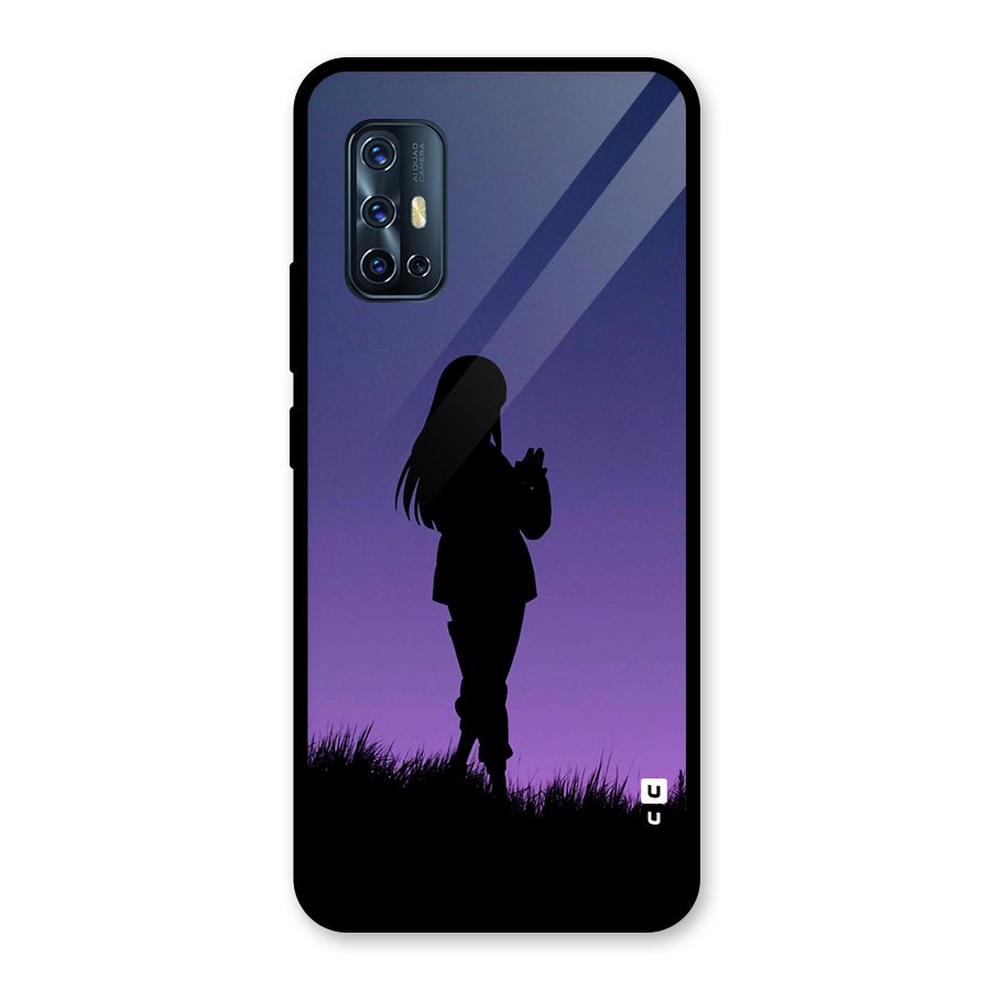 Hinata Shadow Glass Back Case for Vivo V17