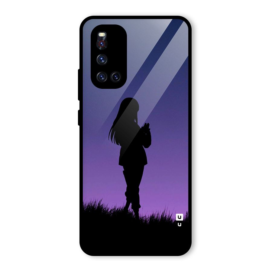 Hinata Shadow Glass Back Case for Vivo V19
