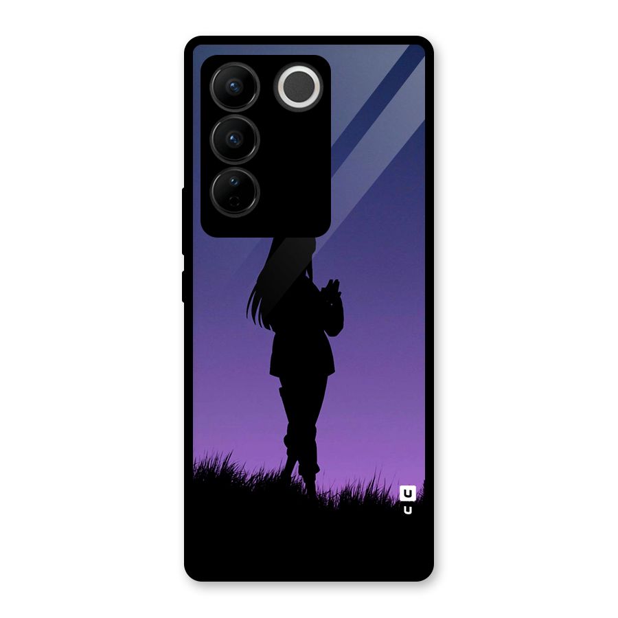 Hinata Shadow Glass Back Case for Vivo V27