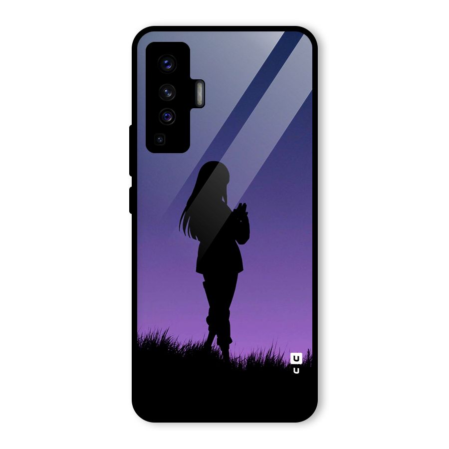 Hinata Shadow Glass Back Case for Vivo X50