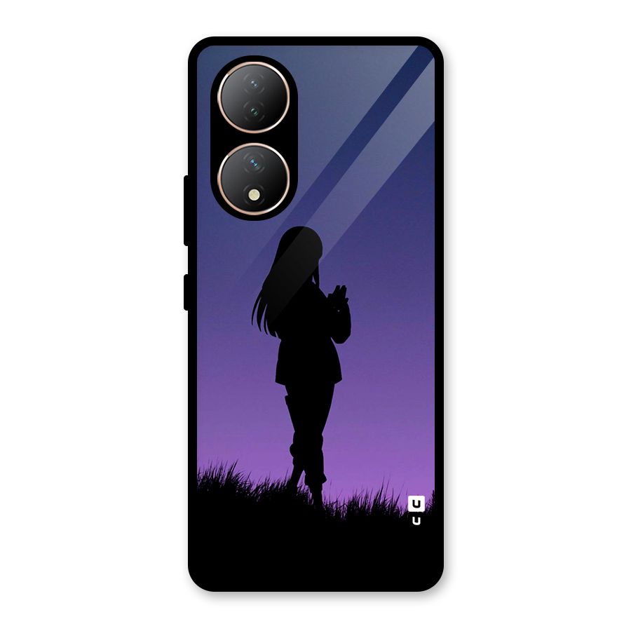 Hinata Shadow Glass Back Case for Vivo Y100A
