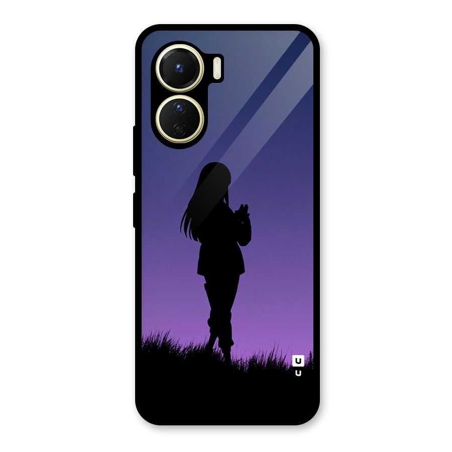 Hinata Shadow Glass Back Case for Vivo Y16