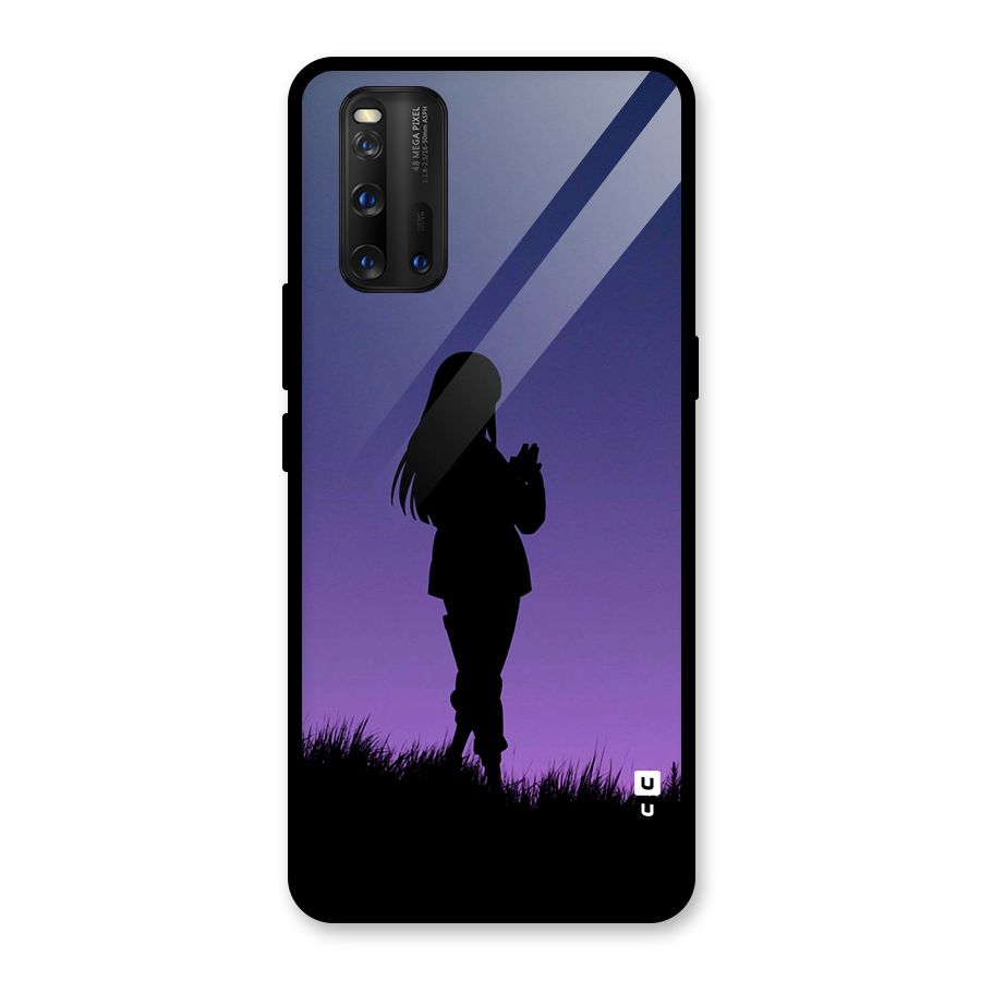 Hinata Shadow Glass Back Case for Vivo iQOO 3