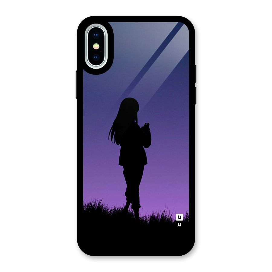 Hinata Shadow Glass Back Case for iPhone XS