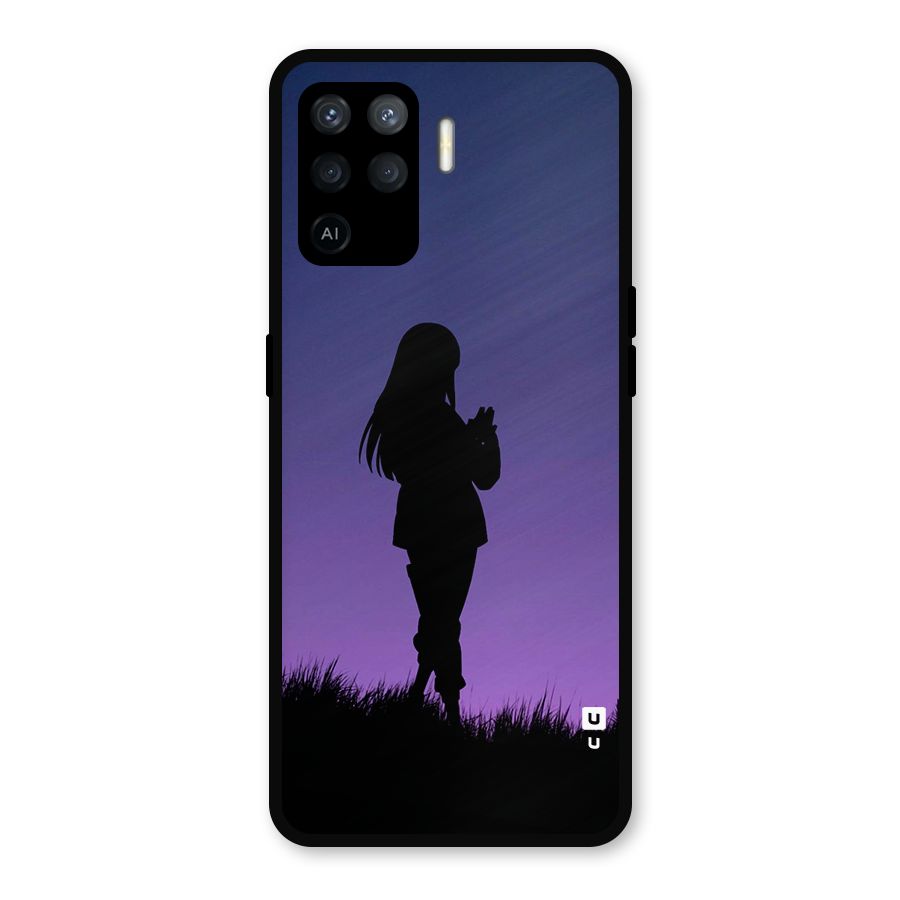 Hinata Shadow Metal Back Case for Oppo F19 Pro