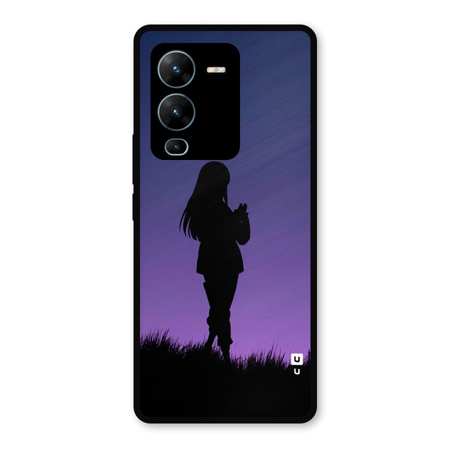 Hinata Shadow Metal Back Case for Vivo V25 Pro
