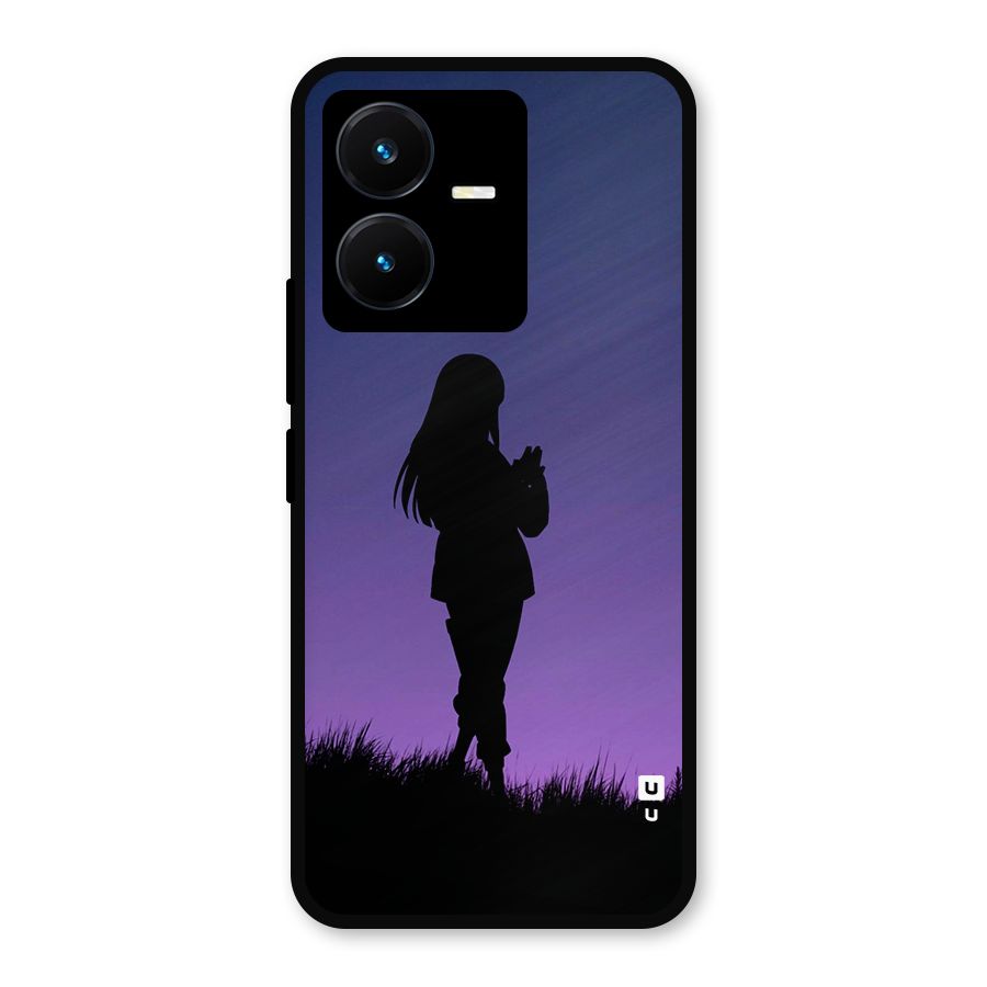 Hinata Shadow Metal Back Case for Vivo Y22