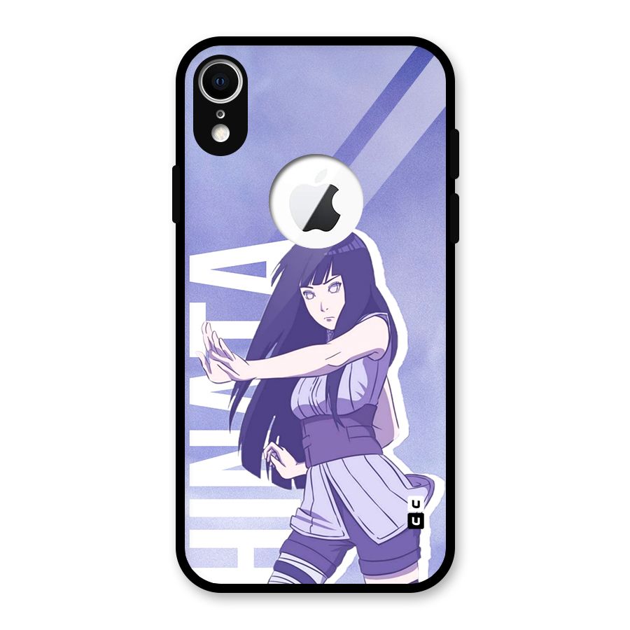 Hinata Stance Glass Back Case for iPhone XR Logo Cut