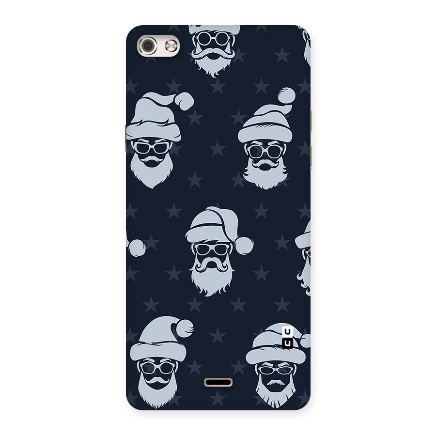 Hipster Santa Back Case for Micromax Canvas Silver 5