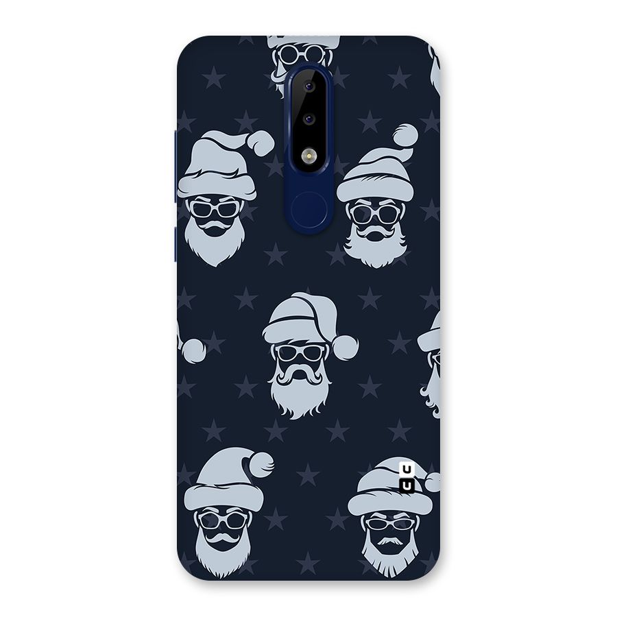 Hipster Santa Back Case for Nokia 5.1 Plus