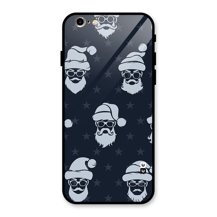 Hipster Santa Glass Back Case for iPhone 6 6S