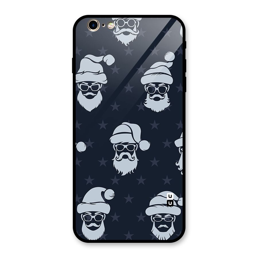 Hipster Santa Glass Back Case for iPhone 6 Plus 6S Plus